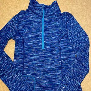Blue Athletic Long Sleeve Shirt